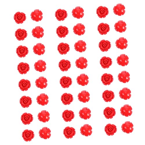 VILLFUL 50 Stück Rote Rosen Lose Perlen Spacer Perlen für DIY Armband Halskette Schmuckherstellung Handgefertigte Bastelperlen Zubehör VILLFUL 50 Stück Rote Rosen Lose Perlen Spacer Perlen für DIY Armband Halskette Schmuckherstellung Handgefertigte Bastelperlen Zubehör von VILLFUL