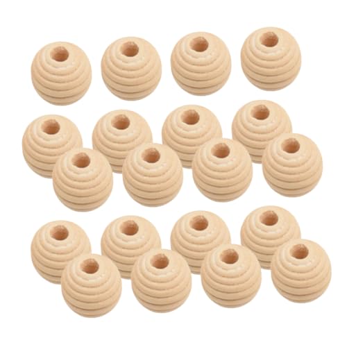 VILLFUL 50 Stück Schmuckzubehör, Armbandperlen, Holzperlen Zum Basteln, Schmuck, DIY Perlen, Holzperlen Mit Loch, Perlen Zur Armbandherstellung, Perlen Zur Armbandherstellung, von VILLFUL