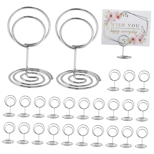 VILLFUL 50 Stück Silberne Tischkartenhalter Runder Memo und Fotohalter Vielseitig für Hochzeit Restaurant Party Stilvolle Namenskartenhalter und Leicht VILLFUL 50 Stück Silberne Tischkartenhalter Runder Memo und Fotohalter Vielseitig für Hochzeit Restaurant Party Stilvolle Namenskartenhalter und Leicht von VILLFUL