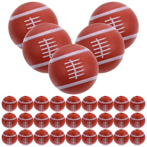 VILLFUL 50 Stück Sportliche DIY Schmuckperlen Silikon Spacer Perlen für Armbänder Halsketten Ohrringe Bastelperlen Schmuckherstellung Zubehör von VILLFUL