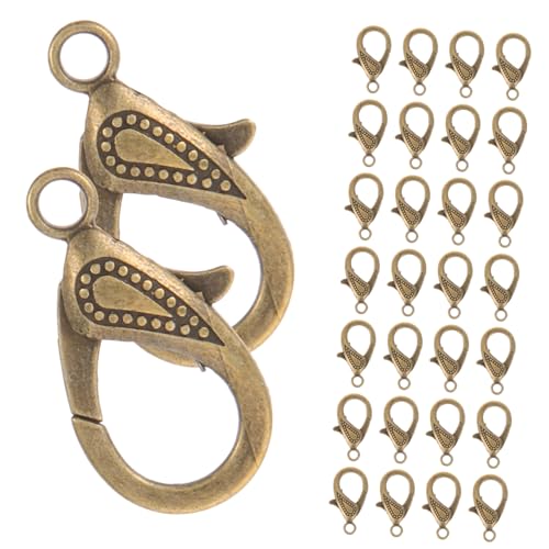 VILLFUL 50 Stück Teiliges DIY Schmuckset mit Großen Hummerverschluss Karabiner in Antikem Bronze Praktische Schmuckverbinder für Halsketten und Armbänder Einfach zu Bedienen zum Basteln VILLFUL 50 Stück Teiliges DIY Schmuckset mit Großen Hummerverschluss Karabiner in Antikem Bronze Praktische Schmuckverbinder für Halsketten und Armbänder Einfach zu Bedienen zum Basteln von VILLFUL