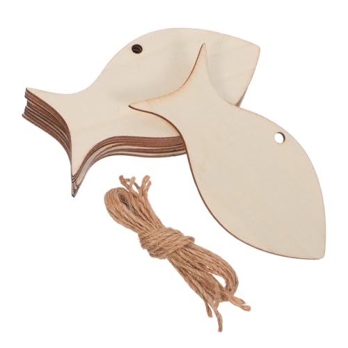 VILLFUL 50 Stück Teiliges Holz Fisch Anhänger zum Bemalen Rustikale Meeresinspirierte Deko Naturbelassene Fischform Holzanhänger für DIY Sommerparty Meerestier Wanddeko Holz Hängende VILLFUL 50 Stück Teiliges Holz Fisch Anhänger zum Bemalen Rustikale Meeresinspirierte Deko Naturbelassene Fischform Holzanhänger für DIY Sommerparty Meerestier Wanddeko Holz Hängende von VILLFUL
