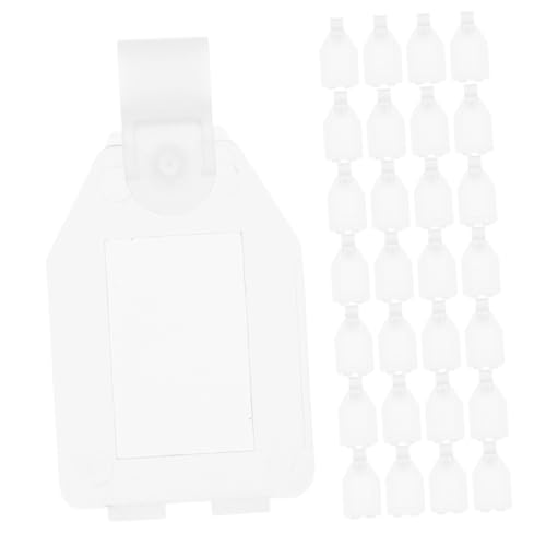 VILLFUL 50 Stück Teiliges Transparente Kunststoff Preisschildhalter mit Schnappverschluss Langlebig und Widerstandsfähig Wiederverwendbar Einfach an Drahtregalen und Körben für VILLFUL 50 Stück Teiliges Transparente Kunststoff Preisschildhalter mit Schnappverschluss Langlebig und Widerstandsfähig Wiederverwendbar Einfach an Drahtregalen und Körben für von VILLFUL