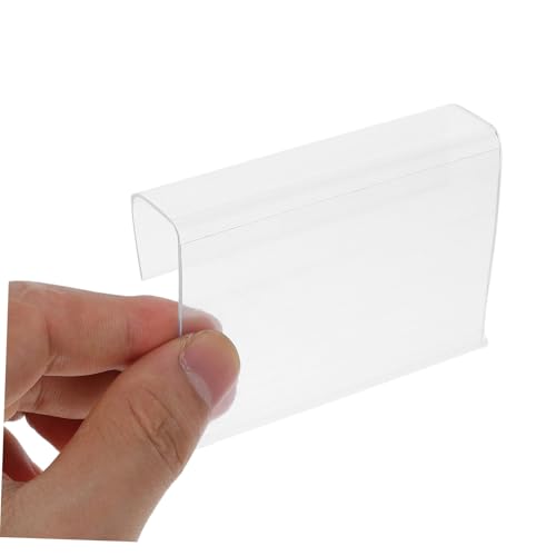 VILLFUL 50 Stück Transparente Etikettenhalter aus Kunststoff Wiederverwendbare Clip etikettenhalter für Preisschilder Geeignet für Supermarkt Einzelhandel und Heimlagerung für Drahtregale VILLFUL 50 Stück Transparente Etikettenhalter aus Kunststoff Wiederverwendbare Clip etikettenhalter für Preisschilder Geeignet für Supermarkt Einzelhandel und Heimlagerung für Drahtregale von VILLFUL