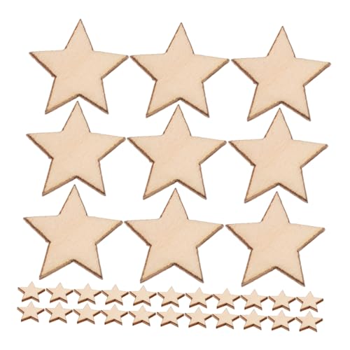VILLFUL 50 Stück Unbeschichtete Holzsterne Diy Bastelornamente für Weihnachten Hochzeiten und Partys zum Malen und Verzieren Große Fünfzackige Sterne VILLFUL 50 Stück Unbeschichtete Holzsterne Diy Bastelornamente für Weihnachten Hochzeiten und Partys zum Malen und Verzieren Große Fünfzackige Sterne von VILLFUL