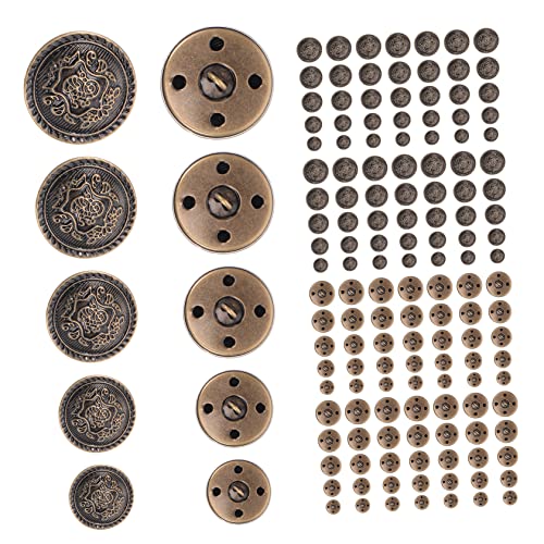 VILLFUL 50 Stück Vintage Anzugknöpfe Kleiderknöpfe Zum Annähen Metallknöpfe Für Mäntel Und Hemden Handgefertigte Nähknöpfe VILLFUL 50 Stück Vintage Anzugknöpfe Kleiderknöpfe Zum Annähen Metallknöpfe Für Mäntel Und Hemden Handgefertigte Nähknöpfe von VILLFUL