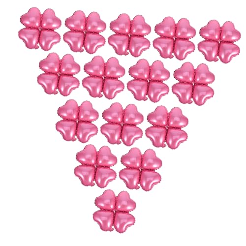 VILLFUL 50 Stück mit Vierblättrigem Kleeblatt Muster Lebhaftem Rosa Auffällige Deko für Valentinstag Geburtstagsfeiern und Hochzeiten VILLFUL 50 Stück mit Vierblättrigem Kleeblatt Muster Lebhaftem Rosa Auffällige Deko für Valentinstag Geburtstagsfeiern und Hochzeiten von VILLFUL