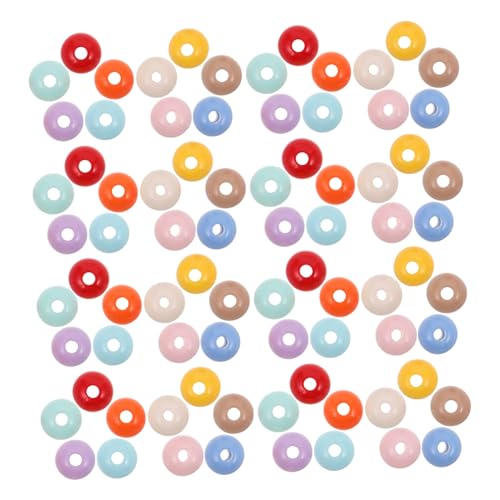 VILLFUL 500 Stück Bunte Acryl Perlen Rund Spacer Beads Feste Farben Leichtes Material Gerade Vielseitig für Freundschaftsarmbänder Halsketten Handyketten DIY Schmuckgestaltung von VILLFUL