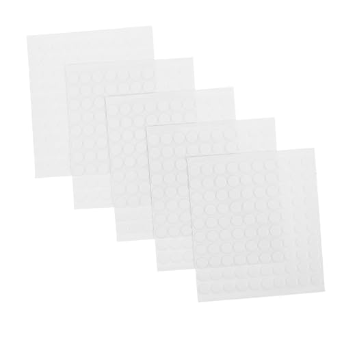 VILLFUL 500 Stück Doppelseitige Klebepunkte Transparent Selbstklebende Runde Klebepads Spurloses Nano Klebeband für Bastelarbeiten Poster und Wanddekoration und Vielseitig Einsetzbar von VILLFUL