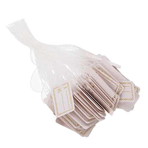 VILLFUL 500 Stück String Verkaufsetiketten, Papieretiketten, Schmucketiketten, Papieretiketten, Etiketten, Beschreibbare Etiketten Für Schmuck, Markierungsetiketten, Schmucketiketten, von VILLFUL