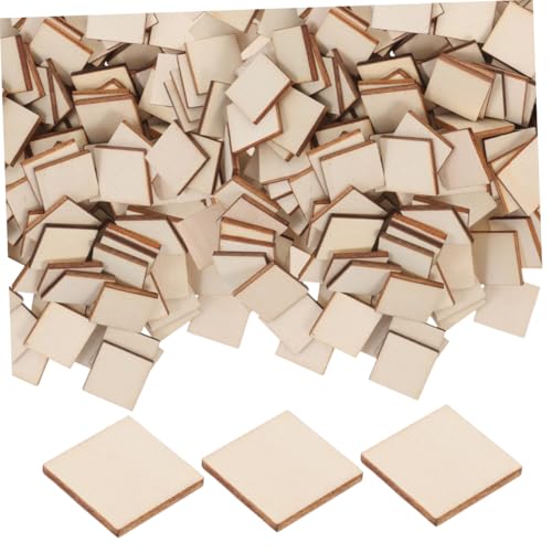 VILLFUL 500 Stück Unbehandelte Holz Quadratische Scheiben Dicke Blanko Holzstücke für DIY Bastelprojekte Malerei Gravur und Kreative Holzverarbeitung VILLFUL 500 Stück Unbehandelte Holz Quadratische Scheiben Dicke Blanko Holzstücke für DIY Bastelprojekte Malerei Gravur und Kreative Holzverarbeitung von VILLFUL