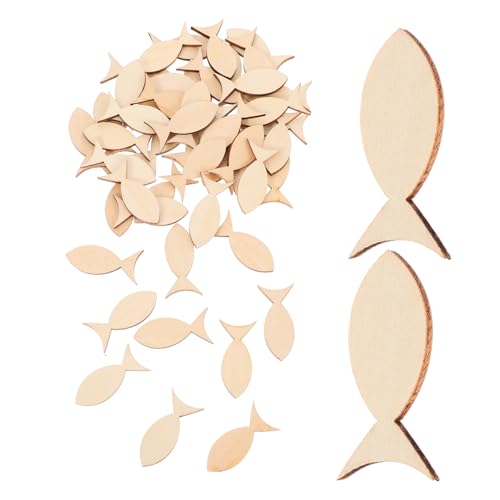 VILLFUL 50Stücke Holz Fische für DIY Dekoration Leere Holzornamente Bastelbare Meerestiere für Projekte Tischdeko und Feierlichkeiten Vielseitige Holzverzierungen VILLFUL 50Stücke Holz Fische für DIY Dekoration Leere Holzornamente Bastelbare Meerestiere für Projekte Tischdeko und Feierlichkeiten Vielseitige Holzverzierungen von VILLFUL