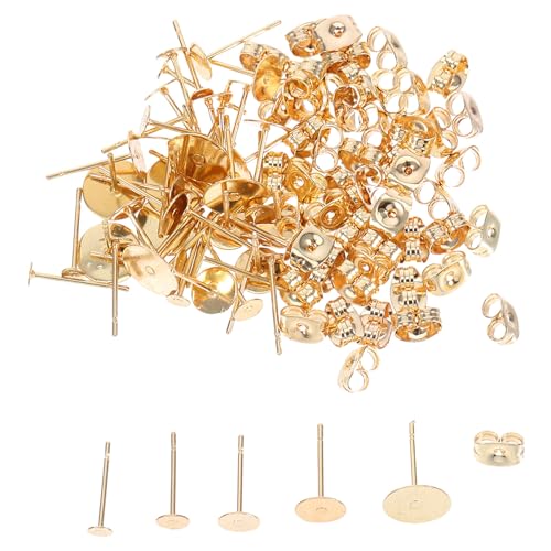 VILLFUL 50er-Set Ohrstecker aus Edelstahl: Flache, runde Stifte mit Rückseite – Schmuckbastelzubehör für die DIY-Ohrringherstellung und den täglichen Gebrauch VILLFUL 50er-Set Ohrstecker aus Edelstahl: Flache, runde Stifte mit Rückseite – Schmuckbastelzubehör für die DIY-Ohrringherstellung und den täglichen Gebrauch von VILLFUL