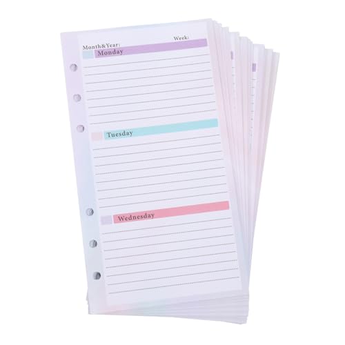 VILLFUL 54 Blatt Wochenplaner Notizblock Nachfüllbar Wochenplanungsnotizbuch für Arbeit Schule und Zuhause Schreibtischaccessoires zur Effizienten Aufgabenverwaltung von VILLFUL