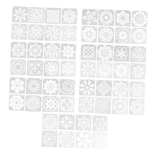 VILLFUL 56 Stück Teiliges Mandala Schablonen Set Hochwertige DIY Stencils für Kreative Wandmalerei und Kunsthandwerk zum Gestalten von Einzigartigen Dekorationen von VILLFUL