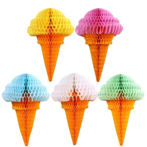 VILLFUL 5St hängendes Papiereis faschingsdekoration karnevalsdekoration geburtstagsdeko Lustige Dekoration hängedekoration Eiscreme Waben Eiskamm Gewebe- Fenster schmücken VILLFUL 5St hängendes Papiereis faschingsdekoration karnevalsdekoration geburtstagsdeko Lustige Dekoration hängedekoration Eiscreme Waben Eiskamm Gewebe- Fenster schmücken von VILLFUL