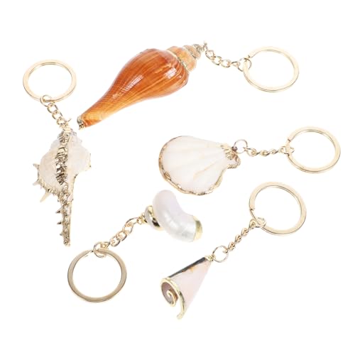 VILLFUL 5Stücke Schlüsselanhänger Handgefertigte Strand Anhänger Natürlichen Muscheln für Schlüssel Taschen und Rucksäcke Strandliebhaber und VILLFUL 5Stücke Schlüsselanhänger Handgefertigte Strand Anhänger Natürlichen Muscheln für Schlüssel Taschen und Rucksäcke Strandliebhaber und von VILLFUL
