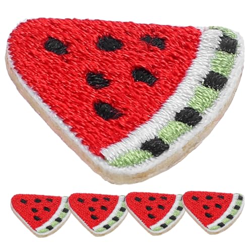 VILLFUL 5Stücke Wassermelone Stickpatches Lustige Aufbügelbare Flicken für Kleidung Rucksäcke und Hüte DIY Dekoration für Erwachsene von VILLFUL