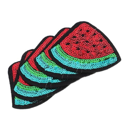 VILLFUL 5Stücke Wassermelonen Aufnäher Gestickte Abzeichen für Nähzubehör Süße Applikationen zum Aufbügeln für DIY Kleidung und Designs Rot VILLFUL 5Stücke Wassermelonen Aufnäher Gestickte Abzeichen für Nähzubehör Süße Applikationen zum Aufbügeln für DIY Kleidung und Designs Rot von VILLFUL