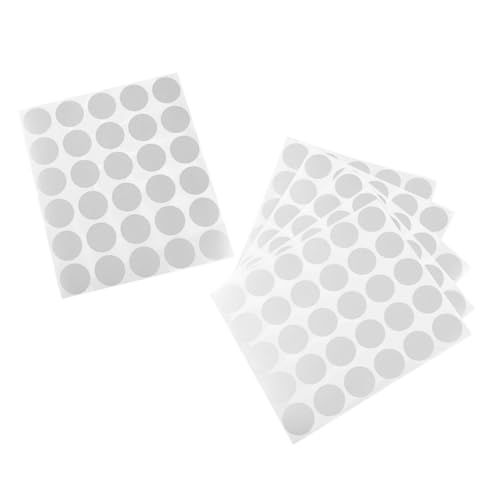 VILLFUL 6 Blätter Runde Aufkleber für Diy Gewinnspielkarten Scratch Off Etiketten für Spiele und Belohnungen von VILLFUL