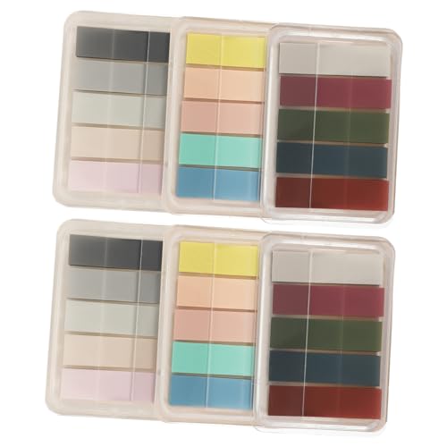 VILLFUL 6 Packung Mit Selbstklebenden Lesemarkern Praktische Haftnotizen Seitenmarker von VILLFUL
