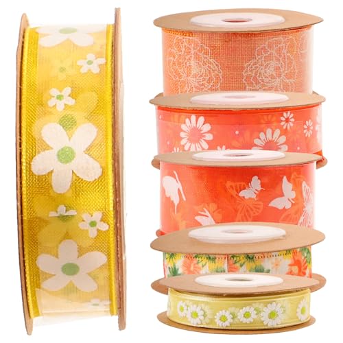 VILLFUL 6 Rollen DIY Satinband Polyester Schneidbares Dekoband für Bastelprojekte und Feste für Kuchenverpackungen und Party Dekorationen VILLFUL 6 Rollen DIY Satinband Polyester Schneidbares Dekoband für Bastelprojekte und Feste für Kuchenverpackungen und Party Dekorationen von VILLFUL