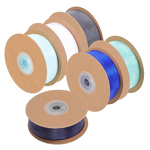 VILLFUL 6 Rollen Farbige Organza Geschenkband Verschleißfestes Transparentes Schleifenband für Geschenkverpackung Dekoration Basteln Mehrfarbiges Verpackungsband von VILLFUL