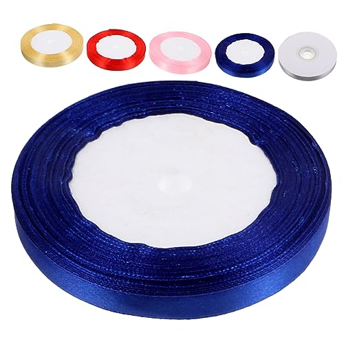 VILLFUL 6 Rollen Geschenkbänder Breit Farbenfrohe Polyester Geschenkband Dekoration für DIY Bastelarbeiten Langlebig und Vielseitig Einsetzbar zum Verpacken und Festtagsgeschenke Gestalten von VILLFUL