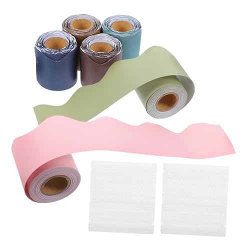 VILLFUL 6 Rollen Papierrand mit Gewelltem für Klassenzimmer Büro und Dekorationen Klebepunkte für Einfache Anwendung VILLFUL 6 Rollen Papierrand mit Gewelltem für Klassenzimmer Büro und Dekorationen Klebepunkte für Einfache Anwendung von VILLFUL