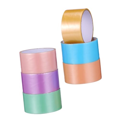 VILLFUL 6 Rollen Perlmutt Klebeband für Diy Projekte Selbstklebende Farbige Klebebänder für Kreative Bastelideen Herstellen von Klebkugeln für Kinderaktivitäten von VILLFUL