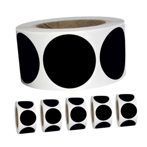 VILLFUL 6 Rollen Schwarze Selbstklebende Runde Etiketten mit Beschreibbaren PVC Aufklebern Handschriftfreundliche Farbcodierung für Büro und Lagerorganisation Vielseitig Einsetzbar Haftend VILLFUL 6 Rollen Schwarze Selbstklebende Runde Etiketten mit Beschreibbaren PVC Aufklebern Handschriftfreundliche Farbcodierung für Büro und Lagerorganisation Vielseitig Einsetzbar Haftend von VILLFUL