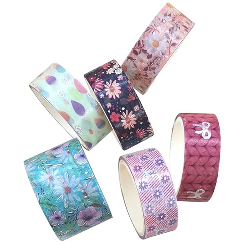 VILLFUL Washi-klebeband 6 Rollen Selbstklebende Washi-klebebänder Diy-klebebänder Für Scrapbooking Basteln Und Dekorieren VILLFUL Washi-klebeband 6 Rollen Selbstklebende Washi-klebebänder Diy-klebebänder Für Scrapbooking Basteln Und Dekorieren von VILLFUL