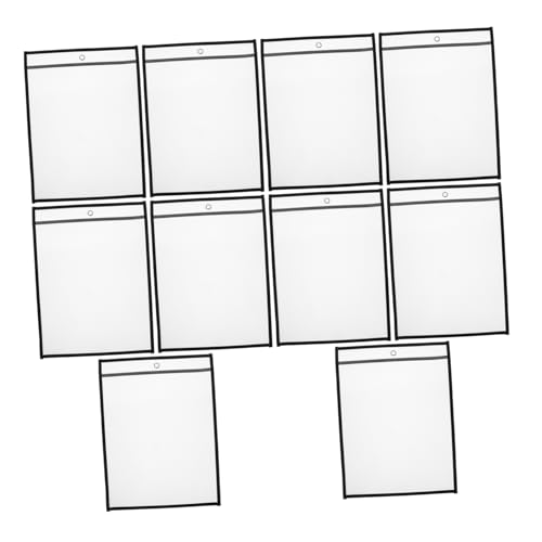 VILLFUL 6 Stück Aktenhüllen, Dokumentenhüllen Fürs Büro, Kunststoffhüllen Für Papier, Transparenter Aktenhalter, Studienzubehör, Papieraufbewahrungshülle, Transparenter Dokumentenhalter, von VILLFUL