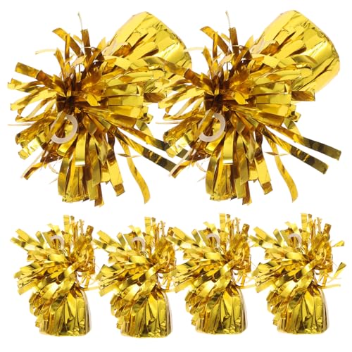 VILLFUL 6 Stück Ballongewicht Gold Robuste für Hochzeiten Geburtstagsfeiern und Feste Wiederverwendbare und Dekoration für von VILLFUL