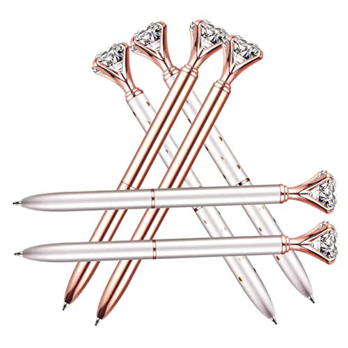 VILLFUL 6 Stück Diamant Kugelschreiber, Schreibstift Für Den Täglichen Gebrauch, Metallstifte, Kreativer Studentenstift, Wohnaccessoires, Kugelschreiber, Tintenstift, von VILLFUL