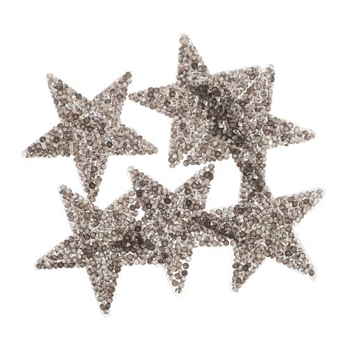 VILLFUL 6 Stück Heiße Diamantdekoration Bügelflicken Für Kleidung Strass-eisenflicken Eisenflicken Für Jeans Stoffflicken Aufbügeln Funkelnes Sterneisen Auf Flecken Strasssteine Dunkelgrau VILLFUL 6 Stück Heiße Diamantdekoration Bügelflicken Für Kleidung Strass-eisenflicken Eisenflicken Für Jeans Stoffflicken Aufbügeln Funkelnes Sterneisen Auf Flecken Strasssteine Dunkelgrau von VILLFUL