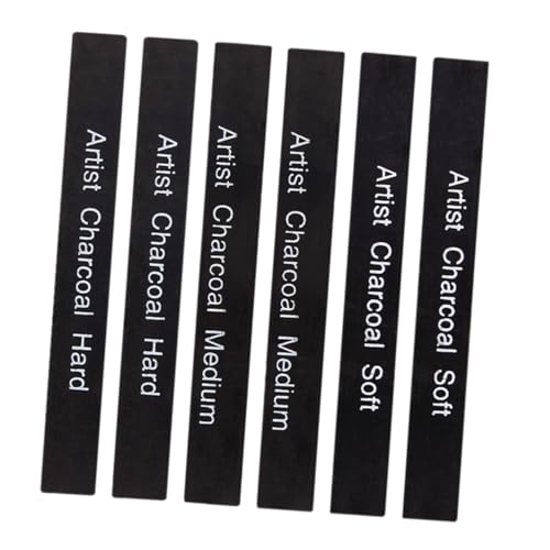 VILLFUL 6 Stück Kohle Pastellkohle Stäbe, Bleistifte, Hobby Kohle, Komprimierte Kohlestifte, Künstler Kohlestifte, Hobby Komprimierte Kohle, Professionelle Kohle, Kohlekohle VILLFUL 6 Stück Kohle Pastellkohle Stäbe, Bleistifte, Hobby Kohle, Komprimierte Kohlestifte, Künstler Kohlestifte, Hobby Komprimierte Kohle, Professionelle Kohle, Kohlekohle von VILLFUL