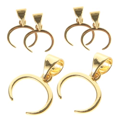 VILLFUL 6 Stück Kuh Nasenloch Knopf Halskettenanhänger Verbinder, Anhänger Verbinder Für DIY Bügelverschluss Für Anhänger, Halsketten Charms, Glieder, DIY Halskettenanhänger Verschluss, von VILLFUL