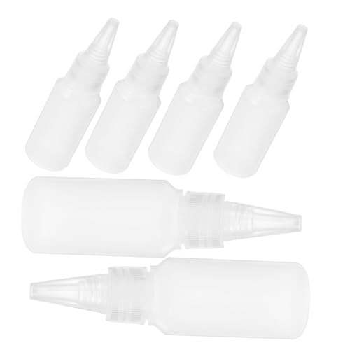 VILLFUL 6 Stück Quetschflaschen Transparent aus Dickem Kunststoff Kleine Nachfüllflaschen für Bastelkleber Farben und Lotionen Vielseitige Auftragsflaschen für Industrie und Handwerk VILLFUL 6 Stück Quetschflaschen Transparent aus Dickem Kunststoff Kleine Nachfüllflaschen für Bastelkleber Farben und Lotionen Vielseitige Auftragsflaschen für Industrie und Handwerk von VILLFUL