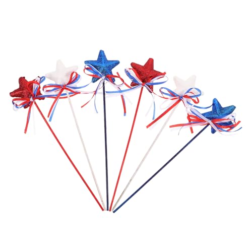VILLFUL 6 Stück Rote Weiße und Blaue für Unabhängigkeitstag Feiern und Dekoration Einzigartige Stern Picks für Nationale Feiertage VILLFUL 6 Stück Rote Weiße und Blaue für Unabhängigkeitstag Feiern und Dekoration Einzigartige Stern Picks für Nationale Feiertage von VILLFUL