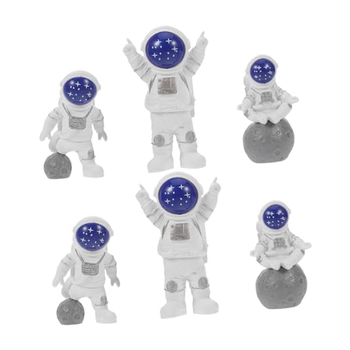 VILLFUL 6 Stück Teiliges Astronaut Figuren aus Resin Weltraum Kuchen Dekoration Wiederverwendbare Leicht zu Reinigende Outer Space Cake Toppers Detailreiche Party Deko für Jungen VILLFUL 6 Stück Teiliges Astronaut Figuren aus Resin Weltraum Kuchen Dekoration Wiederverwendbare Leicht zu Reinigende Outer Space Cake Toppers Detailreiche Party Deko für Jungen von VILLFUL