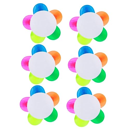 VILLFUL 6 Stück Teiliges Blütenblatt Textmarker mit Leuchtenden Farben Ergonomisch Geformte Marker für Schüler zum Hervorheben Wichtiger Notizen Beim Lernen und Arbeiten von VILLFUL