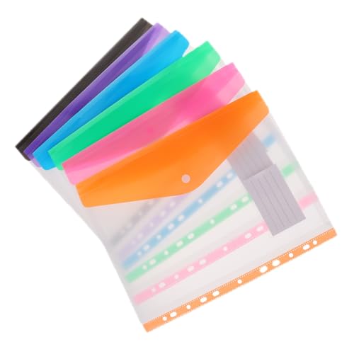 VILLFUL 6 Stück Teiliges Dokumententaschen mit Druckknopf Transparente Wiederverwendbare Datei organizer in Farben Praktische Fächermappen für Büro Schule und Zuhause Robuste VILLFUL 6 Stück Teiliges Dokumententaschen mit Druckknopf Transparente Wiederverwendbare Datei organizer in Farben Praktische Fächermappen für Büro Schule und Zuhause Robuste von VILLFUL