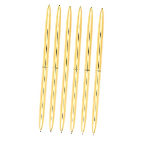 VILLFUL 6 Stück Teiliges Doppelseitige Kugelschreiber aus Metall Goldfarbe Leichte Langlebige Schreibstifte mit Blauer für Schule Büro und Persönliche Nutzung VILLFUL 6 Stück Teiliges Doppelseitige Kugelschreiber aus Metall Goldfarbe Leichte Langlebige Schreibstifte mit Blauer für Schule Büro und Persönliche Nutzung von VILLFUL