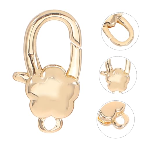 VILLFUL 6 Stück Teiliges Goldfarbene Blumen Lobster Karabiner Verschlüsse Kleine Kupfer Schmuckverbindungs Haken Robust und Elegant für DIY Halsketten Armbänder Schmuckherstellung VILLFUL 6 Stück Teiliges Goldfarbene Blumen Lobster Karabiner Verschlüsse Kleine Kupfer Schmuckverbindungs Haken Robust und Elegant für DIY Halsketten Armbänder Schmuckherstellung von VILLFUL