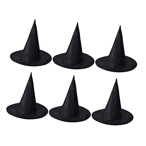 VILLFUL 6 Stück Teiliges Halloween Hexenhut aus Oxfordstoff Strapazierfähige Cosplay Requisiten Spitz Zulaufendes Design für Karneval Party und Kostümierungen Schwarz VILLFUL 6 Stück Teiliges Halloween Hexenhut aus Oxfordstoff Strapazierfähige Cosplay Requisiten Spitz Zulaufendes Design für Karneval Party und Kostümierungen Schwarz von VILLFUL