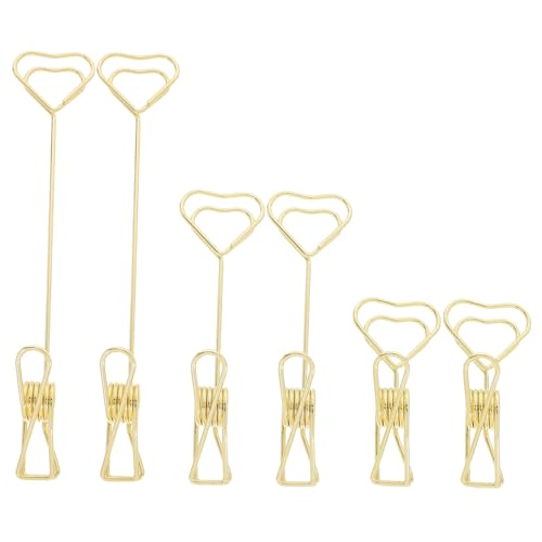 VILLFUL 6 Stück Teiliges Herzförmiges Memo Kartenhalter Metall Notizhalter Tischkartenhalter für Büro Hochzeit Dekor Organizer für Visitenkarten und Platzkarten VILLFUL 6 Stück Teiliges Herzförmiges Memo Kartenhalter Metall Notizhalter Tischkartenhalter für Büro Hochzeit Dekor Organizer für Visitenkarten und Platzkarten von VILLFUL