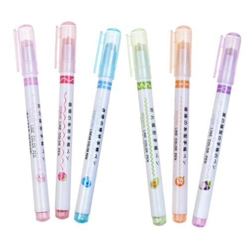 VILLFUL 6 Stück Teiliges Highlighter Bunte Markierungsstifte für Journaling und Notizen Glatte Schreibwaren für Schüler und Büro Farbige Marker Stifte zum Hervorheben und Dekorieren VILLFUL 6 Stück Teiliges Highlighter Bunte Markierungsstifte für Journaling und Notizen Glatte Schreibwaren für Schüler und Büro Farbige Marker Stifte zum Hervorheben und Dekorieren von VILLFUL