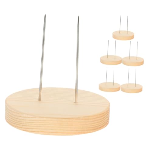 VILLFUL 6 Stück Teiliges Holzsockel Puppenständer Rundbasis Doppelstift Stabiler Modellpuppen Halter Für Häkelpuppen Display Zubehör VILLFUL 6 Stück Teiliges Holzsockel Puppenständer Rundbasis Doppelstift Stabiler Modellpuppen Halter Für Häkelpuppen Display Zubehör von VILLFUL