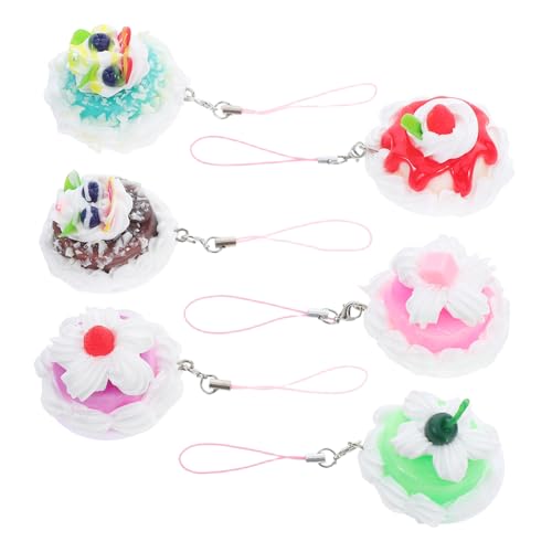 VILLFUL 6 Stück Teiliges Künstliche Anhänger und Realistische Nachbildung von Dessert für Taschen Schlüssel und Dekoration Geschenkidee für Freunde VILLFUL 6 Stück Teiliges Künstliche Anhänger und Realistische Nachbildung von Dessert für Taschen Schlüssel und Dekoration Geschenkidee für Freunde von VILLFUL